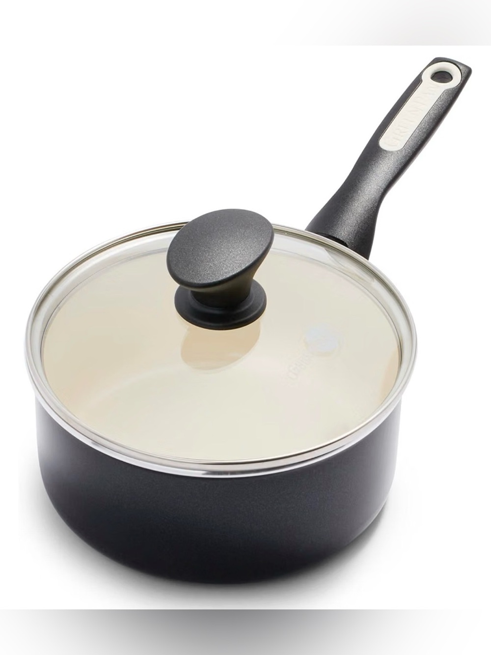 GreenPan Rio Healthy Ceramic Nonstick 2QT Saucepan Pot with Lid